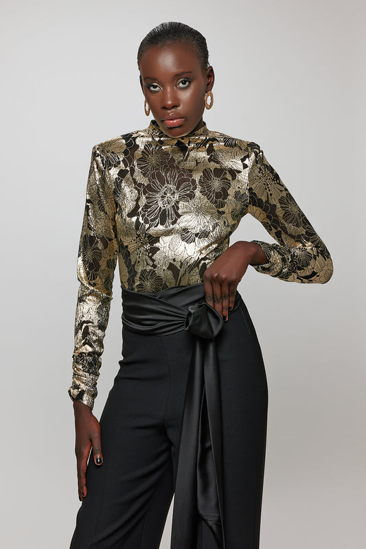 Flower Gold Bodysuit