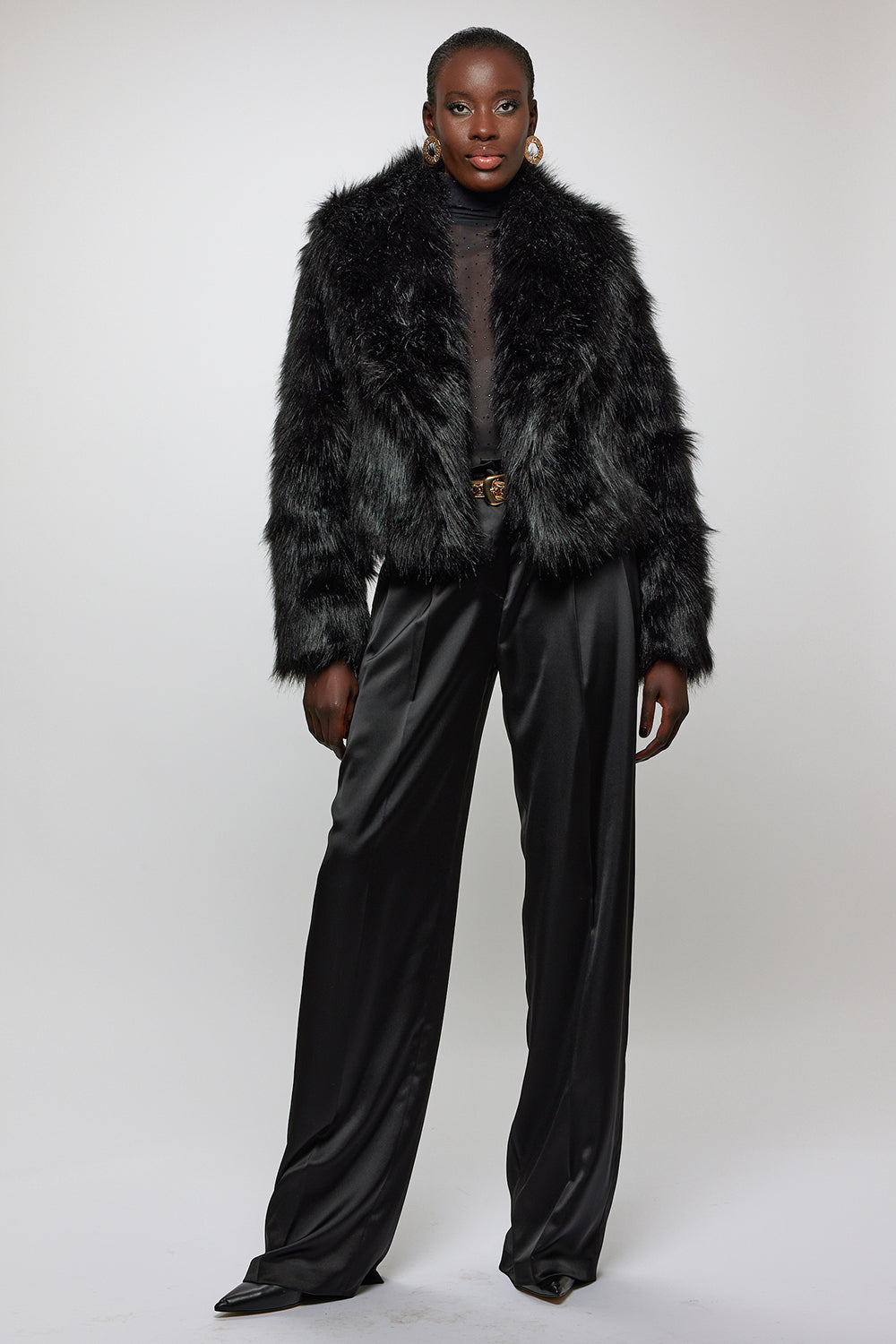Monica Black Coat