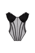 Shell Black Corset