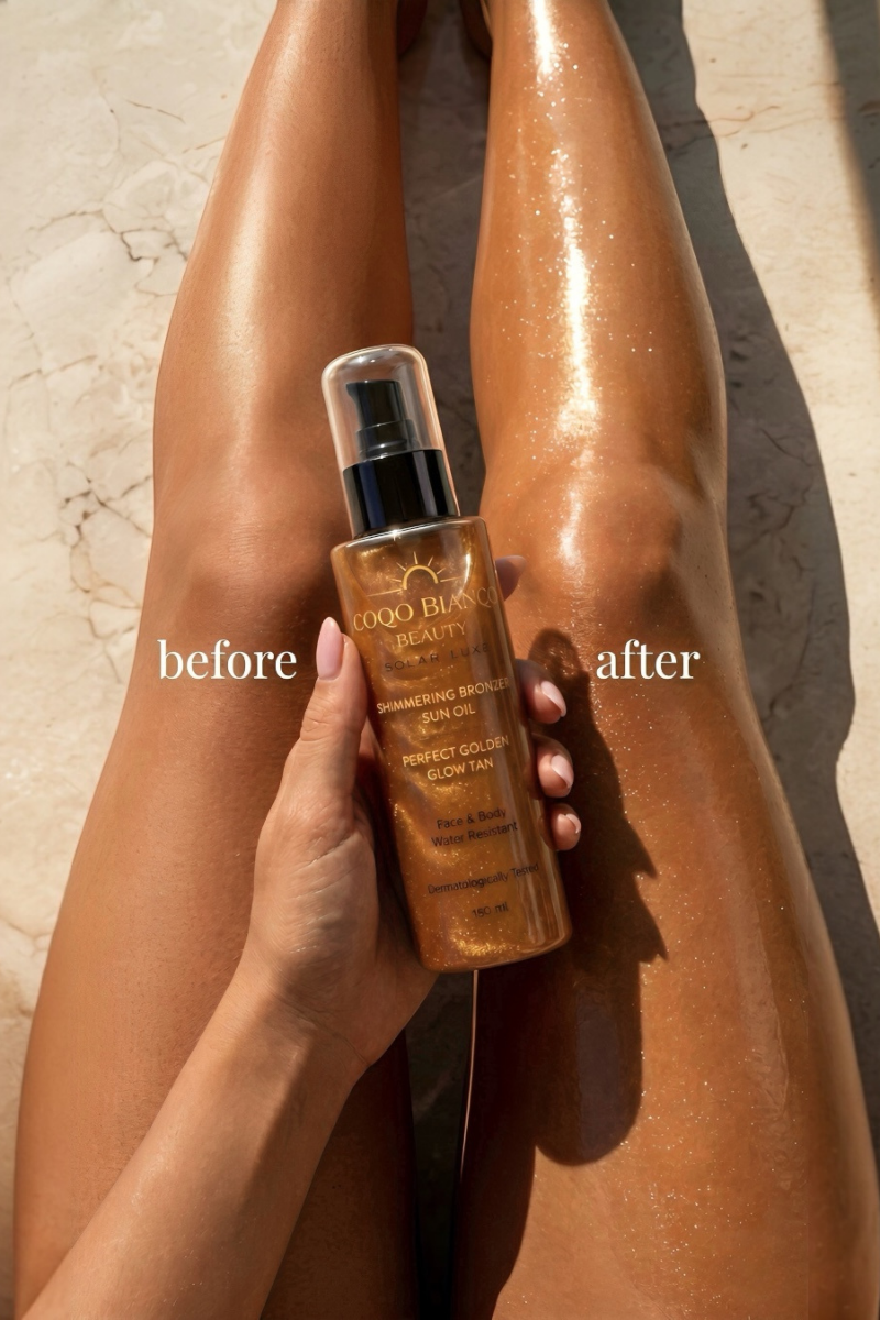 Shimmering Body Oil– Perfect Golden Glow Tan