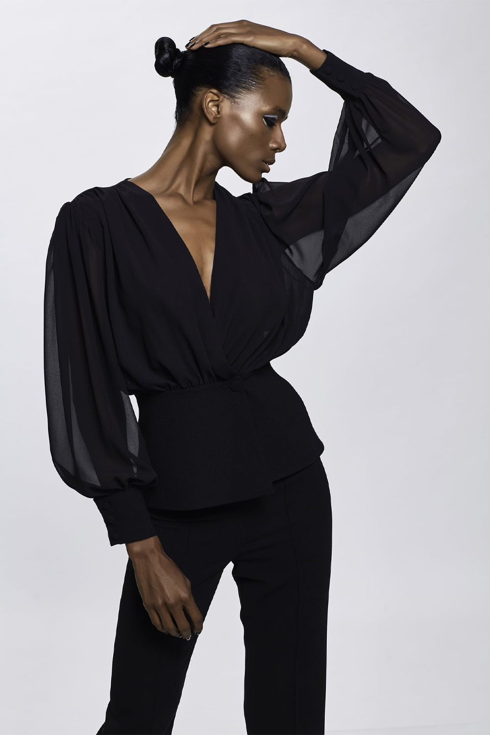 Tuana Black Blouse