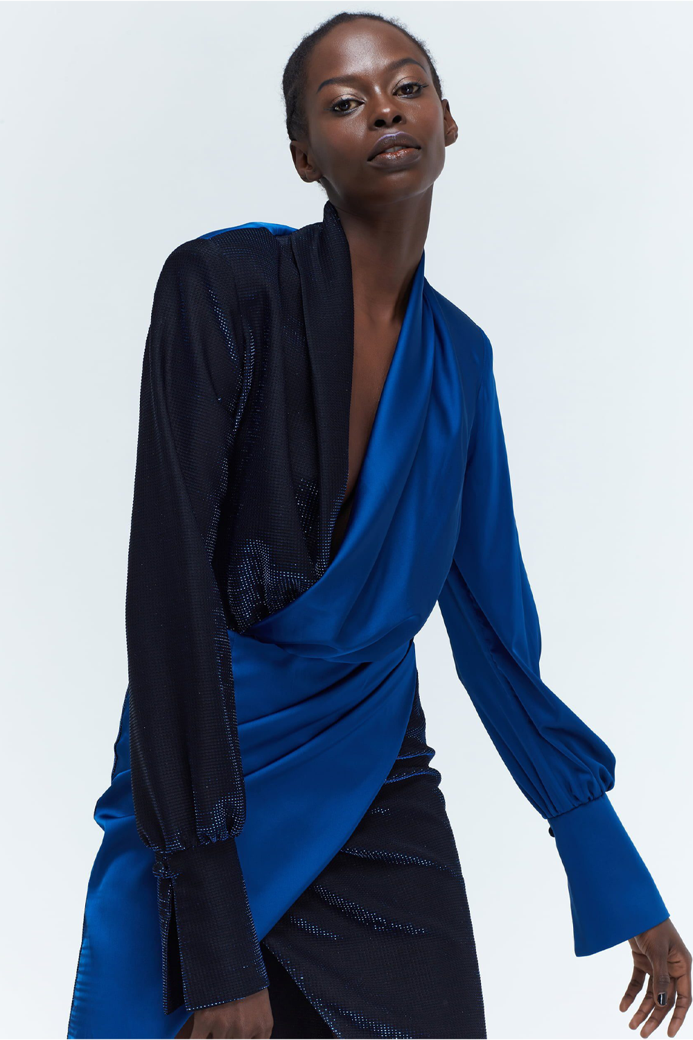 Alexy Blue Black Dress