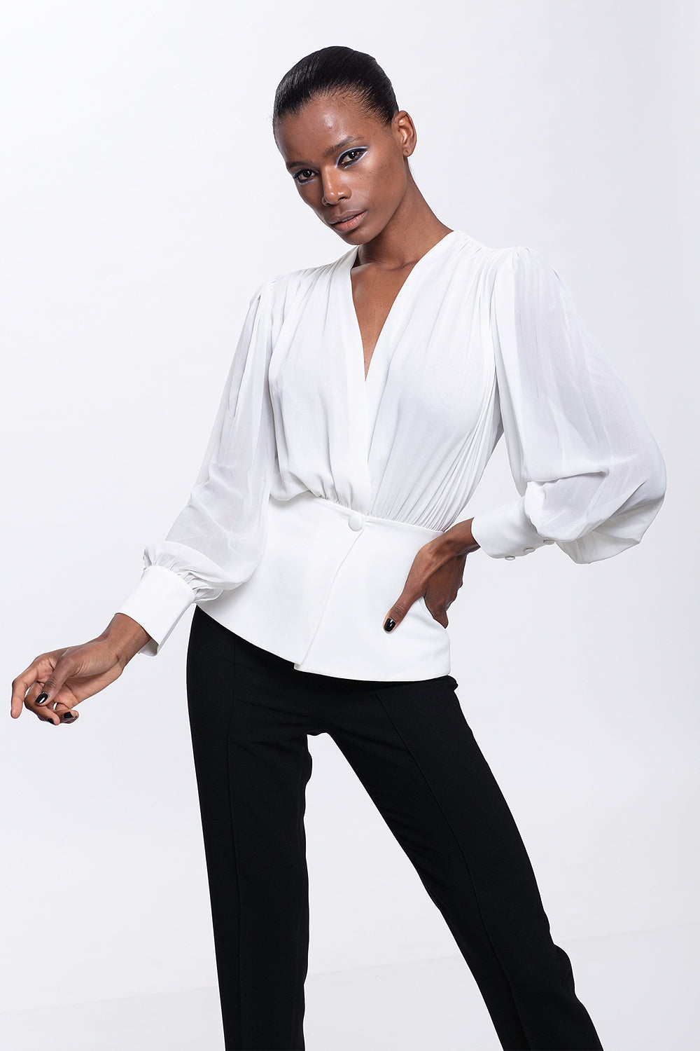 Tuana White Blouse