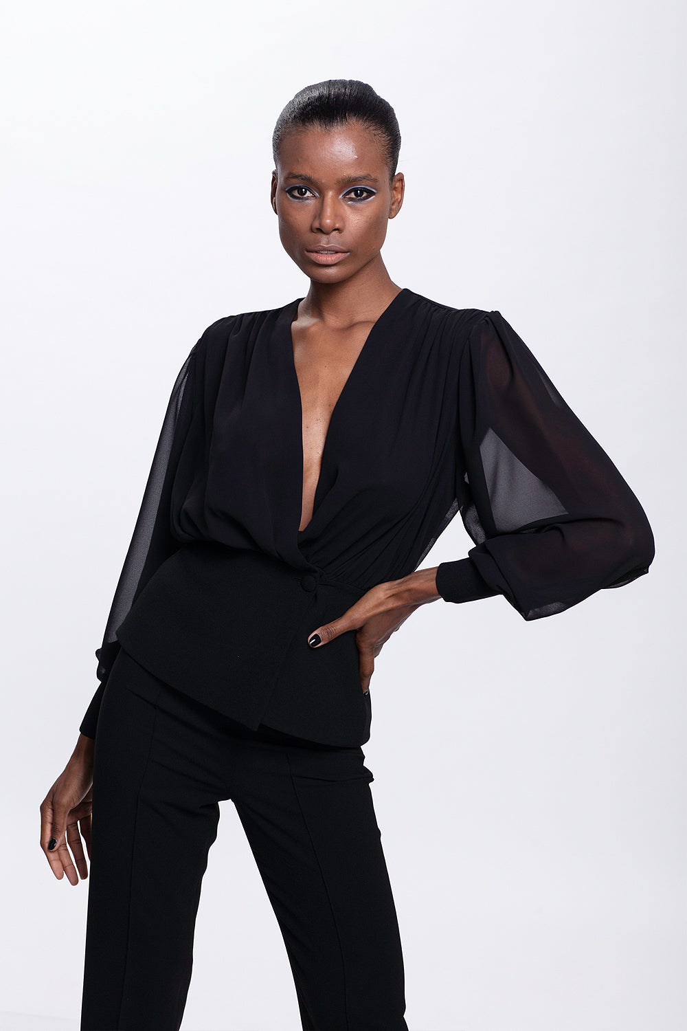 Tuana Black Blouse