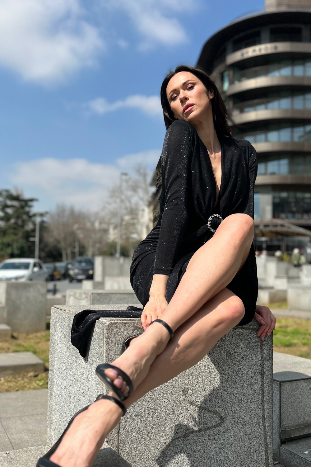 Aisha Black Dress