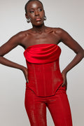 Victoria Red Bustier