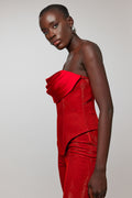 Victoria Red Bustier
