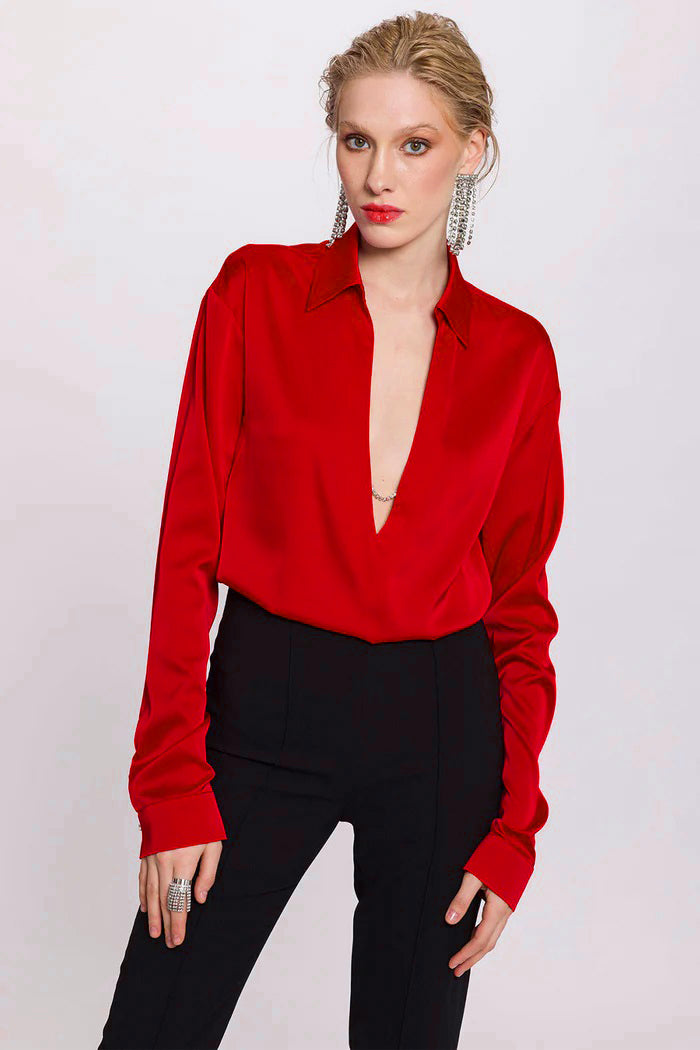 Beverly Red Blouse