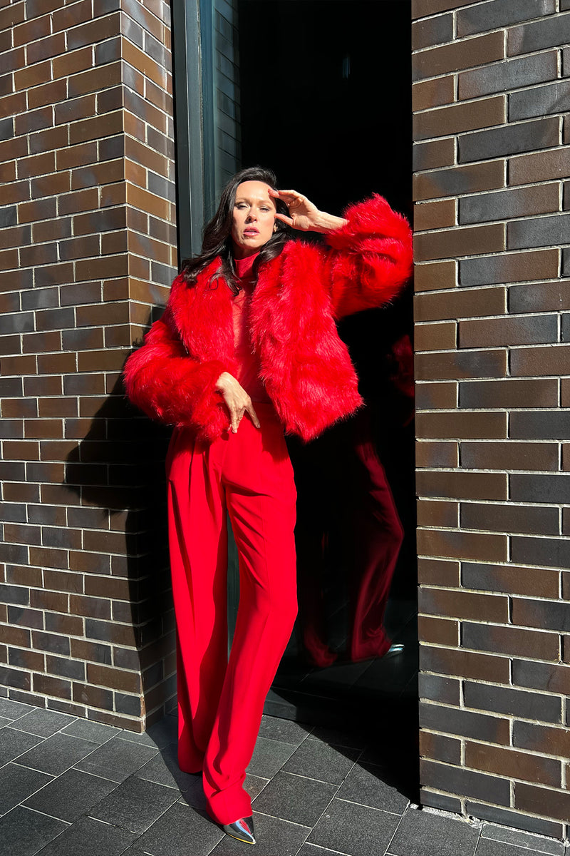 Monica Red Coat